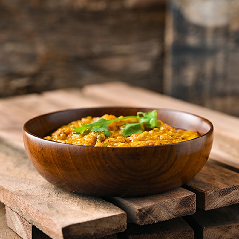 Large size Teak Wood Bowl (Katori) - Set of 4