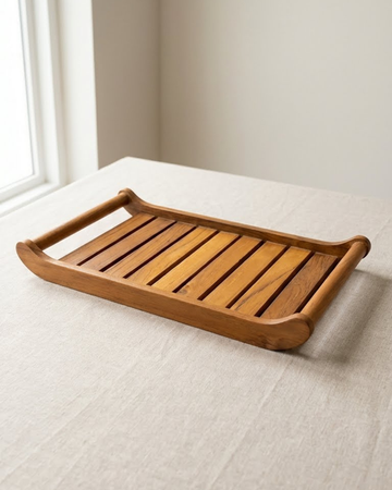 Premium Teak Wood Serving Tray