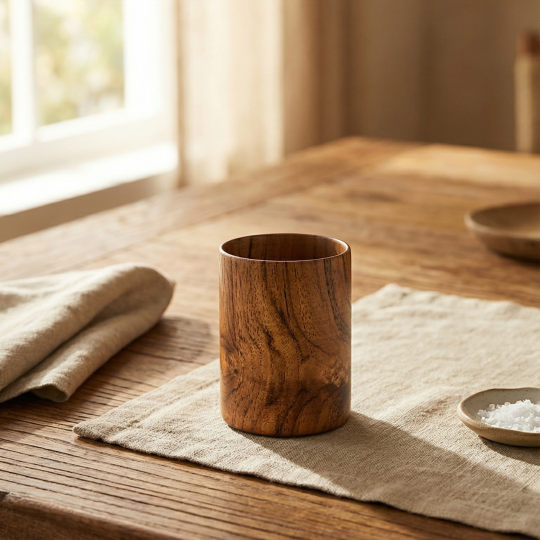 Wooden Water Glass (Set of 4)