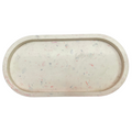 white Concrete tray for home decor