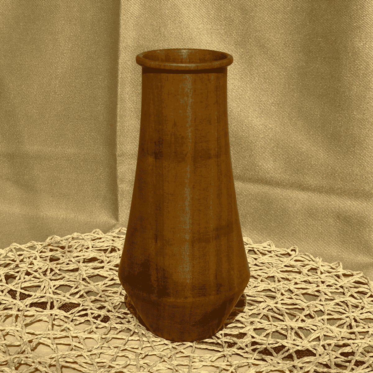 wooden vase